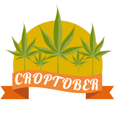 illustration of croptober - marijuana harvest season at leafly
