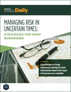 Insurance crucial for hemp, CBD businesses to mitigate risk in uncertain times