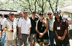 Steve Lach, Dan Viets, Allen St. Pierre, Kris Krane, Willie Nelson, Keith Stroup, and Paul Armentano at 2005 NORML Golf Benefit