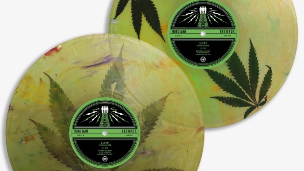 Marijuana Leaf Actually Pressed into a Metal Band’s Vinyl