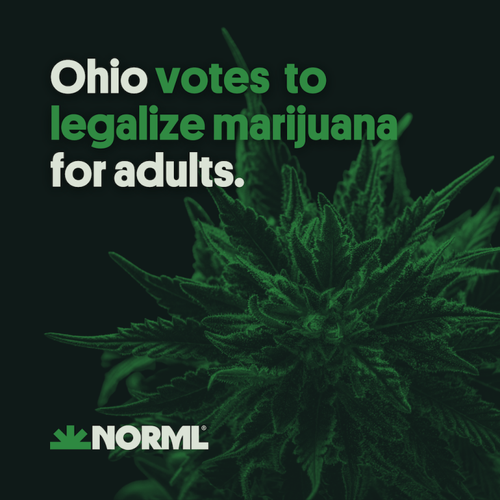 Ohio Becomes 24th State to Legalize Marijuana for Adult Use